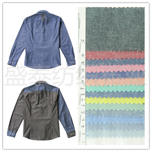 全棉青年布 现货 /男女装衬衫面料/ 足纱足密21S支学生布 3091#