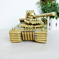 Factory direct delivery tank model replica bullet shell model for military veteran souvenir 56 revolver tank