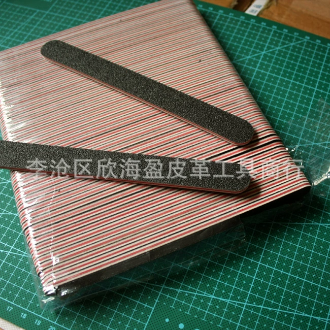 Шлифовальные полоски ручной работы из кожи шлифовальной обшивки-толстые и тонкие стороны