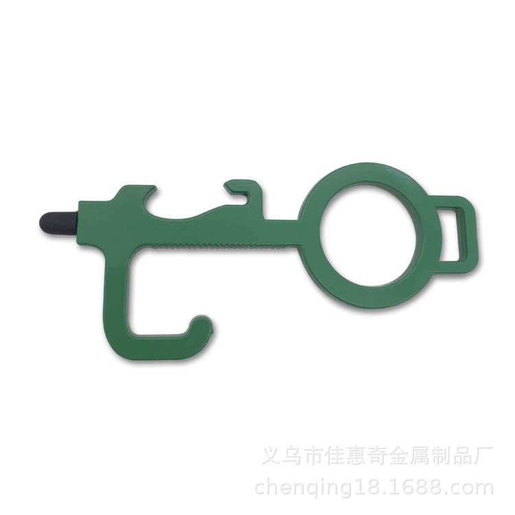 Metal door opener manufacturers contactless door opener edc epidemic prevention keychain touch screen keychain pendant accessories