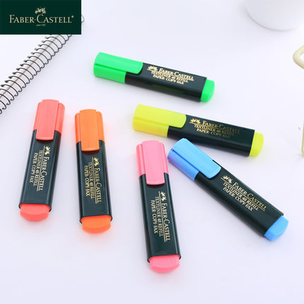 Faber-Jia resalte pluma de marcado clave 1548/1546 estudiante de color caramelo marcado pluma de marcado pluma llamativa pluma