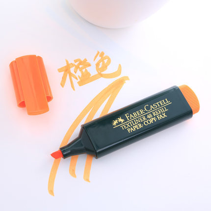 Faber-Jia resalte pluma de marcado clave 1548/1546 estudiante de color caramelo marcado pluma de marcado pluma llamativa pluma