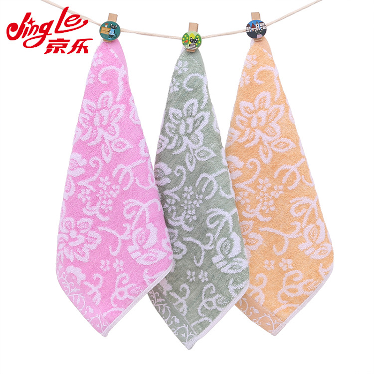 Bamboo Fiber Untwisted Yarn 50g Baby Kindergarten Hand Towel Baby Drool Towel Square Shape