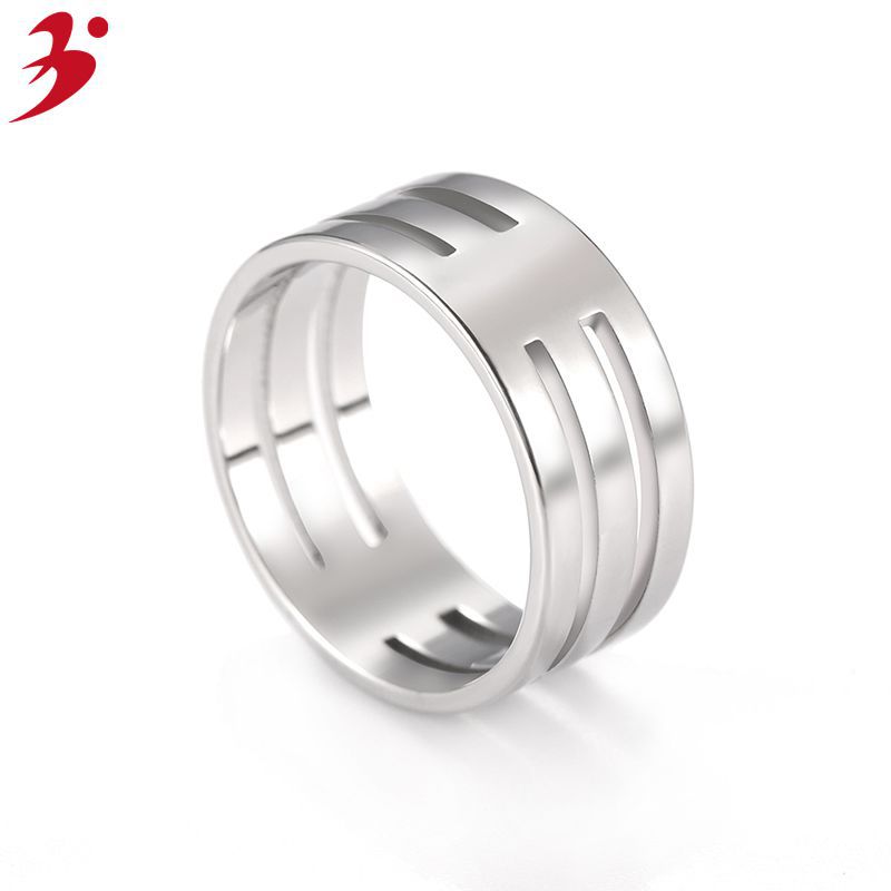 Joyería transfronteriza Amazon temperamento simple anillo hombres anillo de acero inoxidable joyería fábrica ventas directas