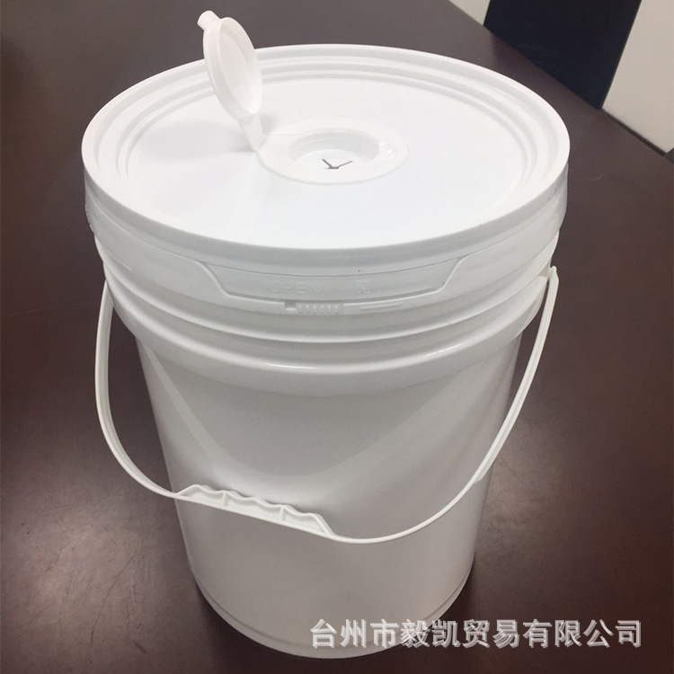 厂家直供20升湿巾桶塑料浸润清洁湿巾桶湿巾包装工业用抽拉湿巾桶
