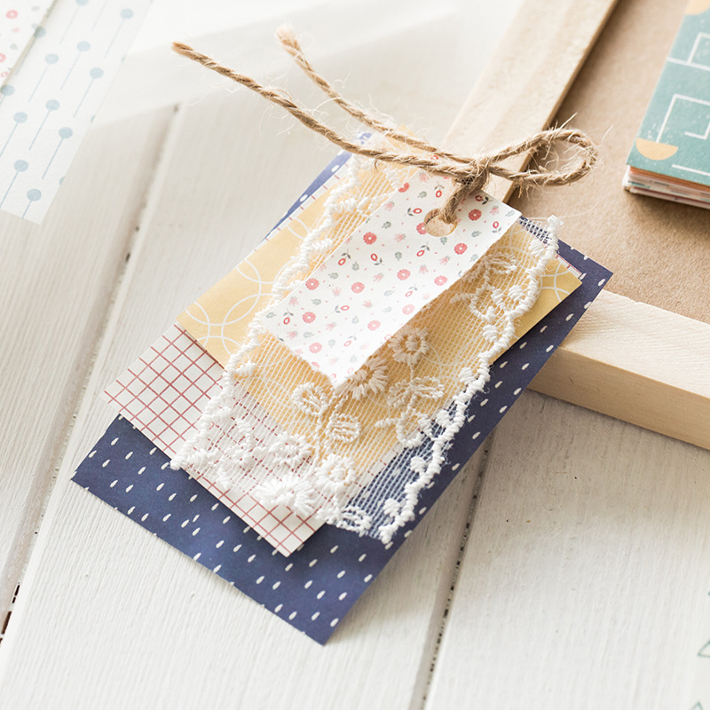 Yanji material papel dulce estación de suministro serie creativa simple diario decoración base 50 unidades en 10 tipos