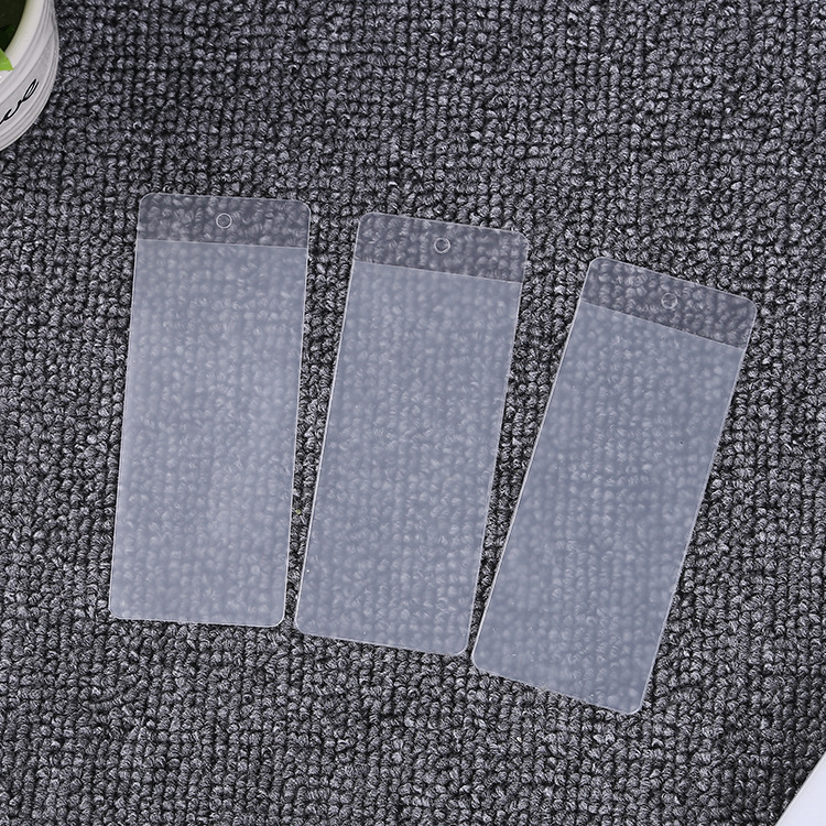 非进口厂家批发软质pvc磨砂塑料吊牌袋领标唛头标签袋