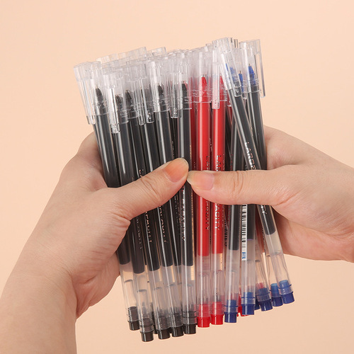 New hot-selling gel pen Zhengzi large-capacity signature pen carbon office pen 0.5 test pen street stall