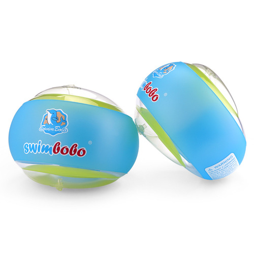 Swimbobo Kids Swim Arm Float, Adult Swim Arm Ring, Green Thick Inflatable Water Sleeve