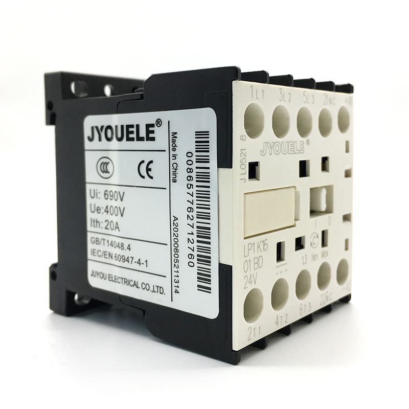 批发LP1K1601K型低压直流接触器16A 3P+NC 常用DC24V 220V