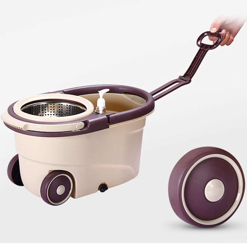 Newly upgraded sports car extra-large thickened rotating mop bucket household lazy wet and dry mop bucket