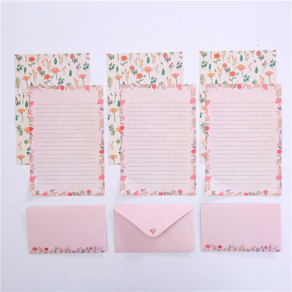 Korean stationery Aesthetic Fresh Flower Cute Animal Set A5 Essence…