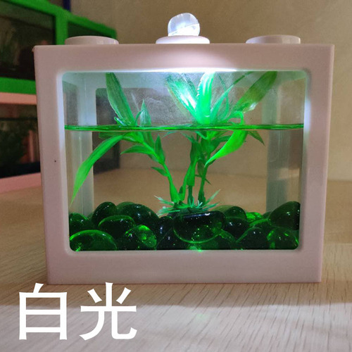 Office small aquarium thick transparent acrylic turtle tank living room home desk mini small goldfish tank