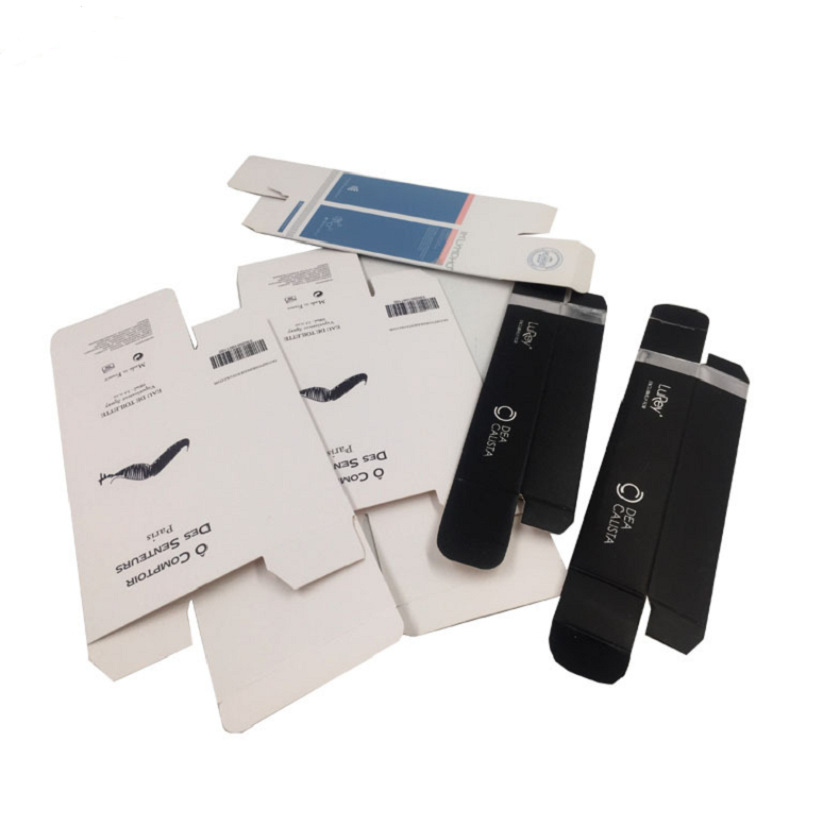 彩印飞机盒厂家彩色印刷白卡香水化妆品纸盒包装