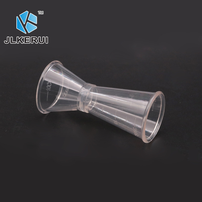 Taza oz de doble cabeza pequeña taza de medición de plástico con escala taza oz taza de medición de doble cabeza Barra de vino dispositivo de medición 20/40CC