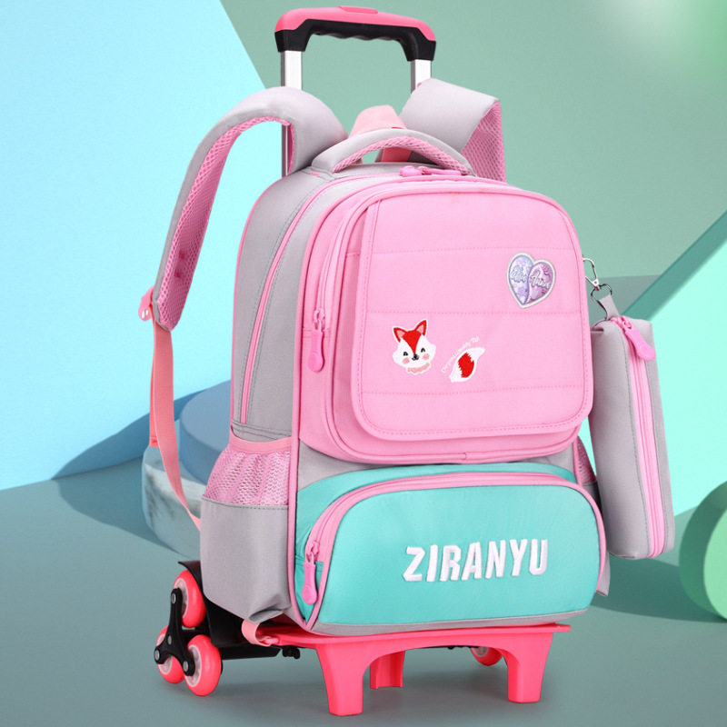 Mochila de escalada de protección de la espina dorsal Ji de cuatro, cinco y seis años Peces naturales 1-2-3 grado