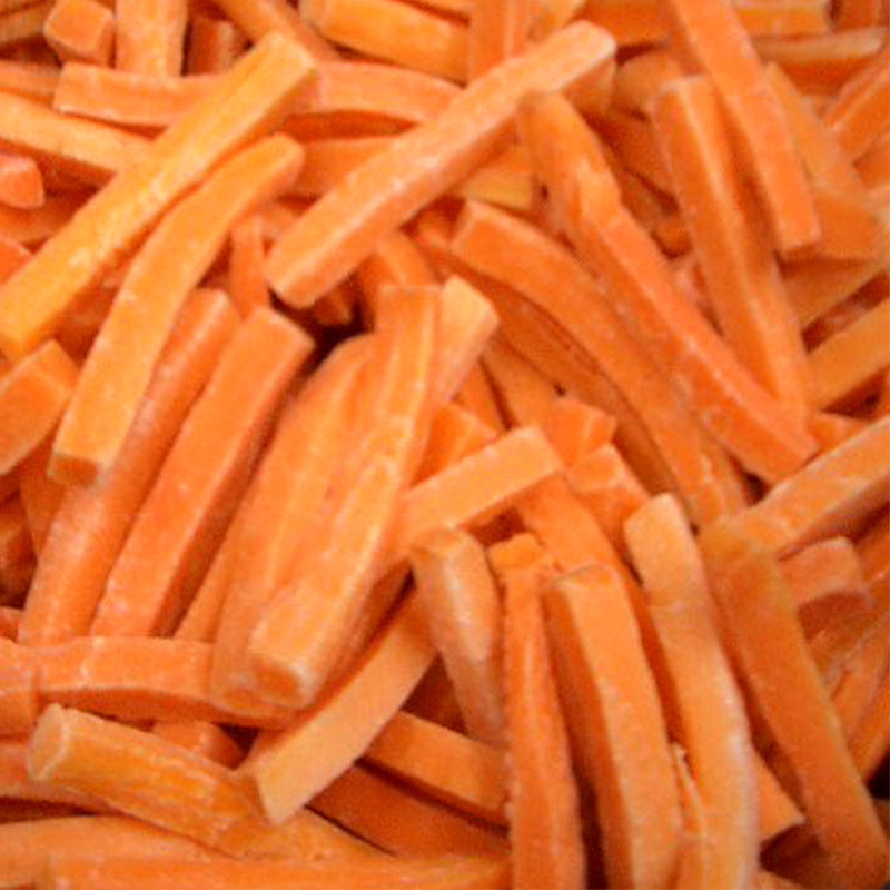 Fresh quick-frozen diced carrot 10 * 10mm/carrot silk 4*4*40/hotel restaurant vegetable semi-finished products