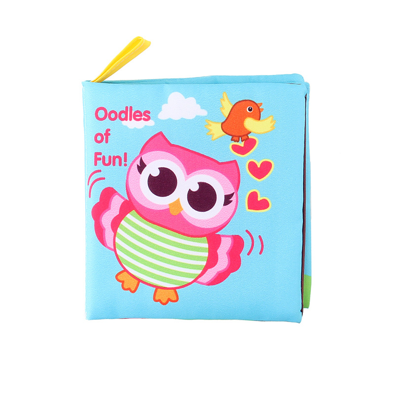 Rompecabezas de la iluminación de los niños con papel de timbre libro de tela de educación temprana lavable sin desvanecimiento sin desgarro libro de tela de Palma de bebé tridimensional