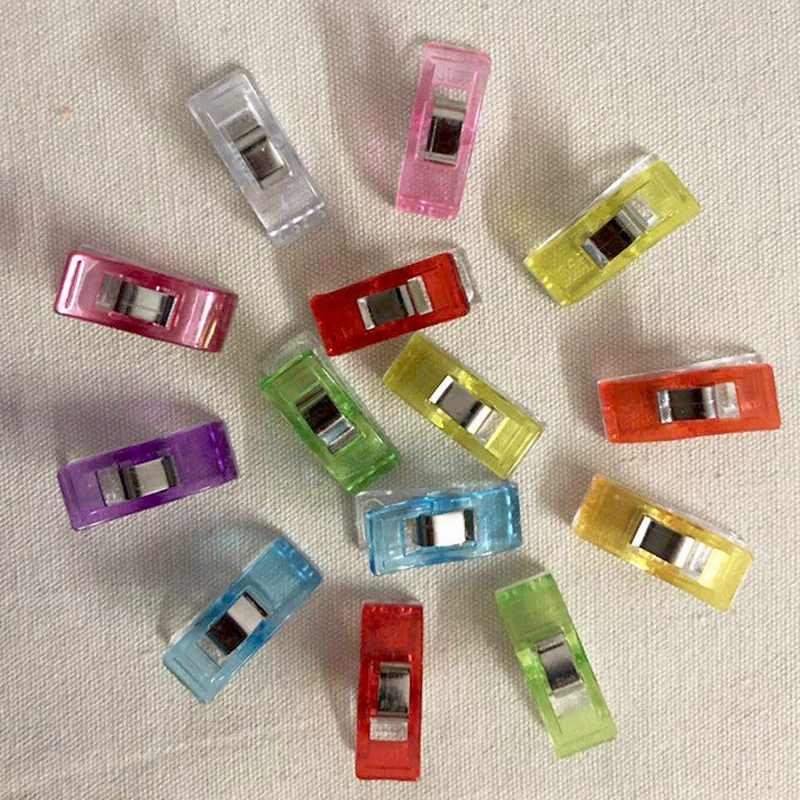 Фабрика прямой взрывной полиэтиленовый пакет боковой зажим топор клип пластиковый маленький зажим шитье позиционирование клип цвет