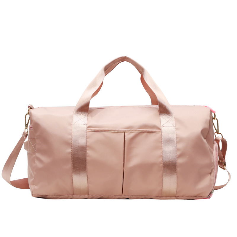 Estilo coreano Rosa bolsa de fitness moda de corta distancia bolsa de viaje portátil de gran capacidad impermeable bolsa de equipaje