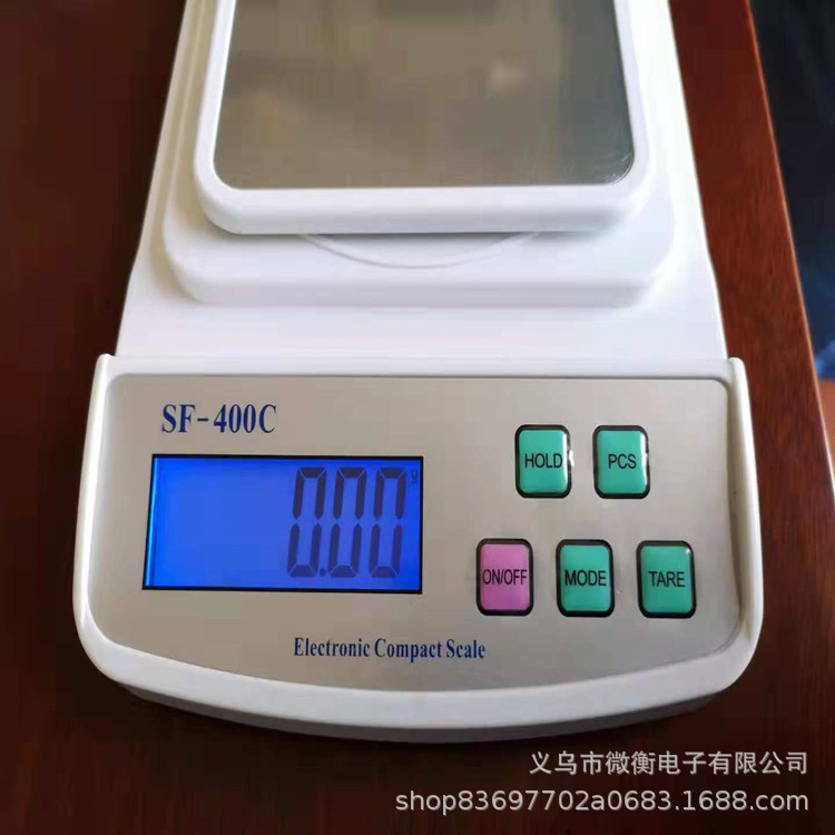 Escala de cocina transfronteriza 500g / 0.01g placa de acero inoxidable