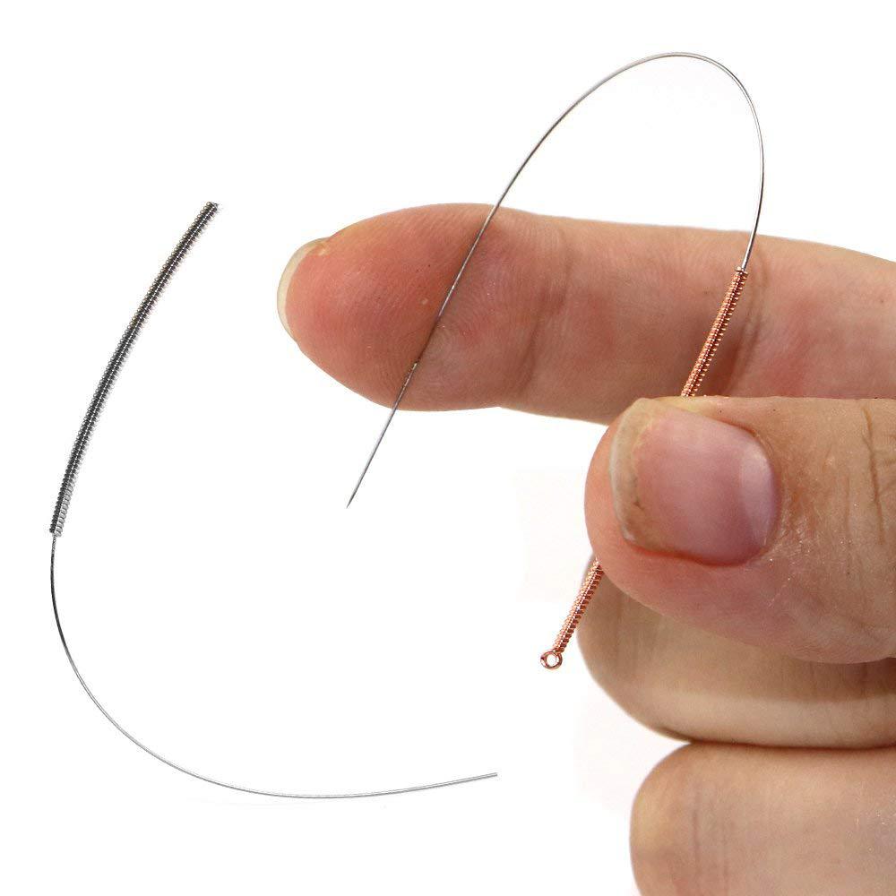 Boquilla aguja de limpieza boquilla de la impresora 3D kit de herramientas de limpieza boquilla de limpieza de perforación de acero inoxidable con pinzas