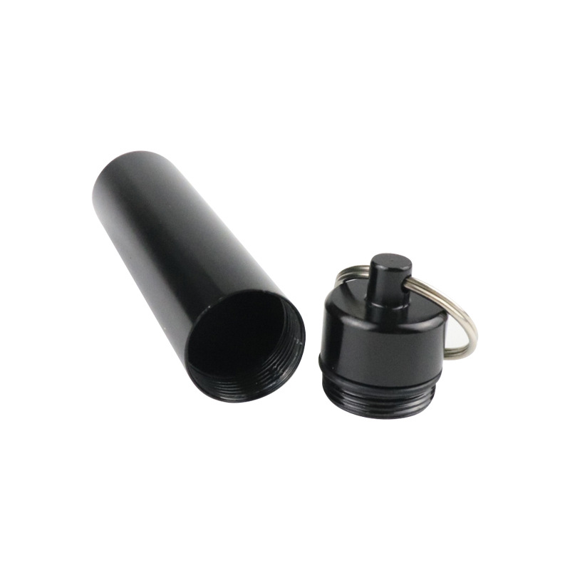 Fábrica al por mayor aleación de aluminio hisopo de algodón tubo impermeable sellado metal medicina puede portátil de aluminio palillo de dientes caja