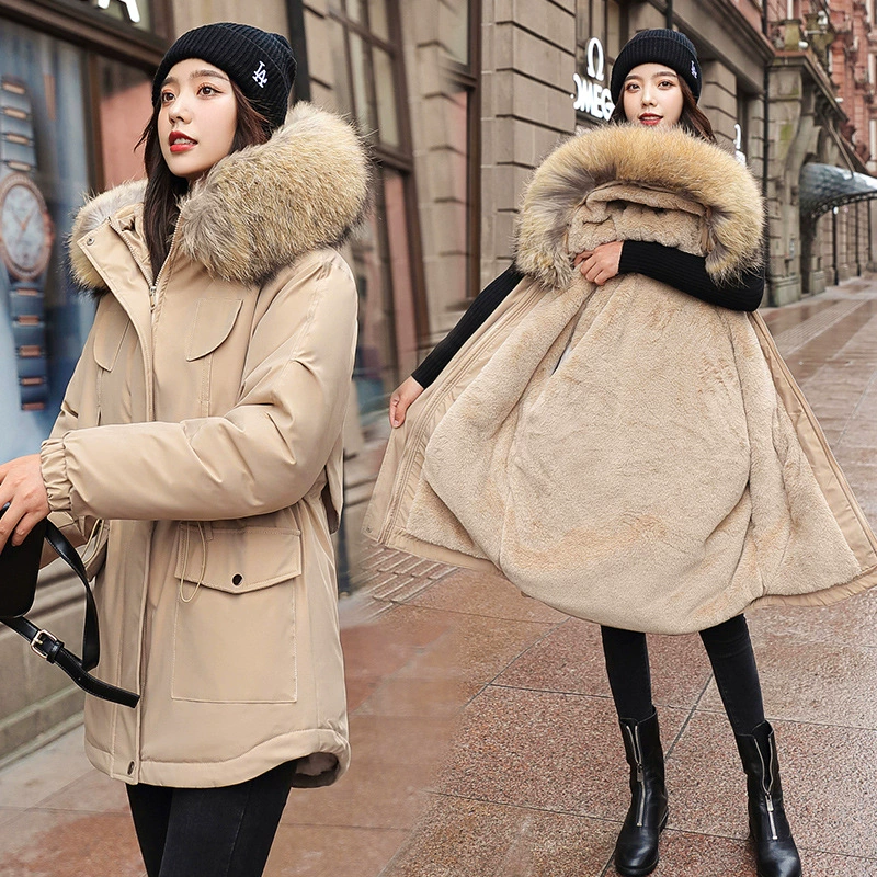 Демисезонные утепляющие джинсы, модная куртка, mid-length, плюс размер