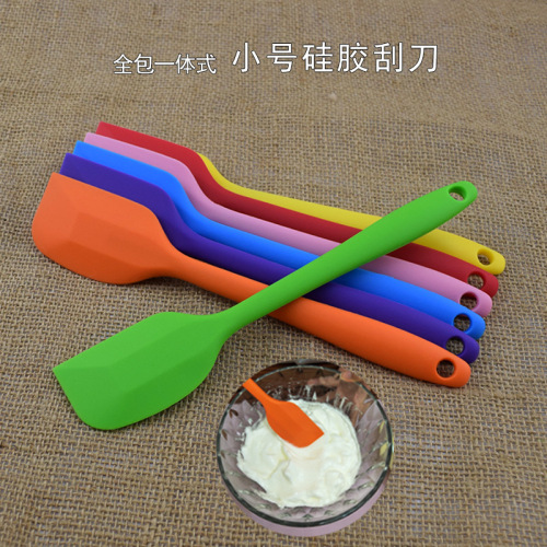 Thickened Small Size One-Piece Silicone Scraper Cream Butter Sauce Scraper Spatula Cake Baking Tool