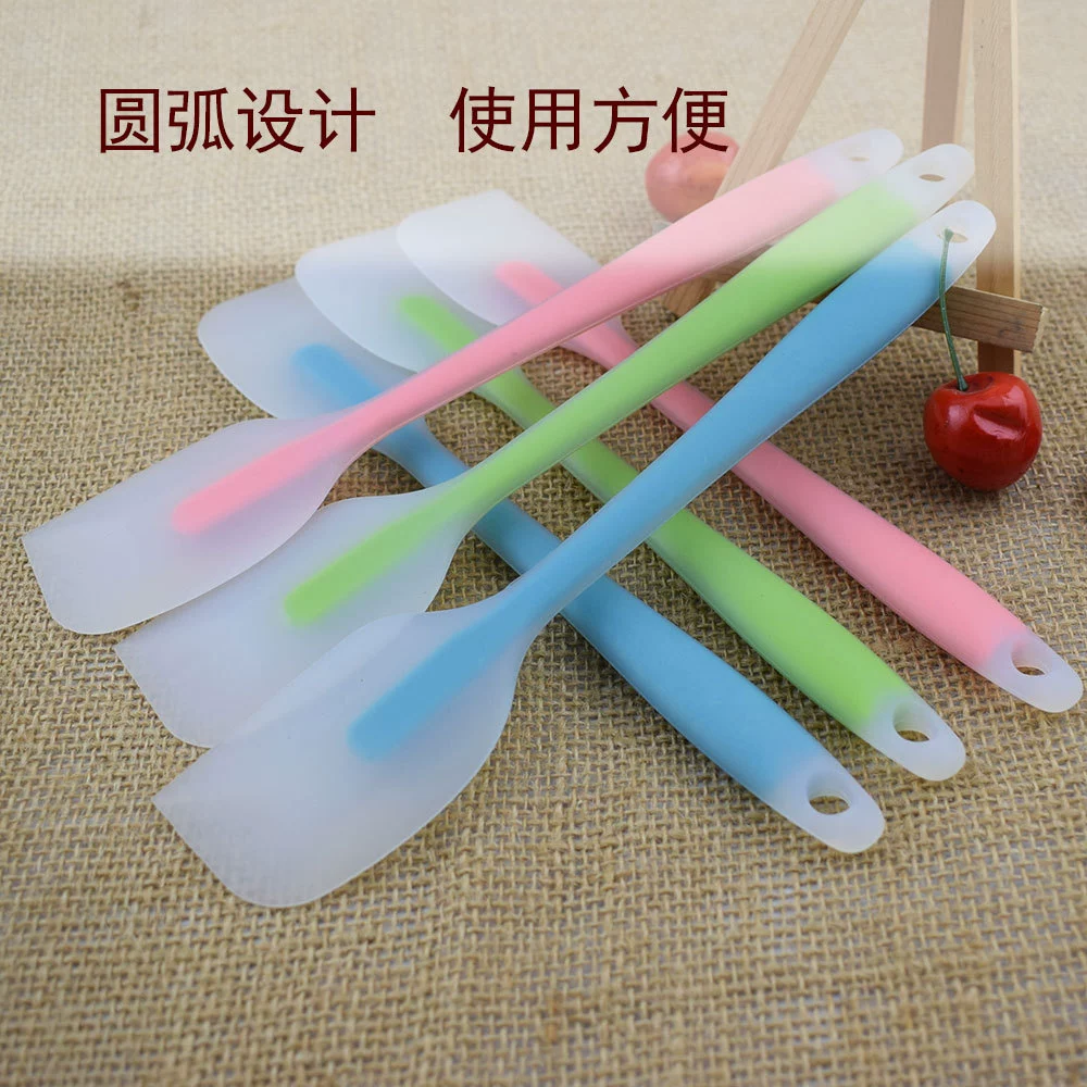 Small transparent silicone scraper, cream mixing stick, increased thickness