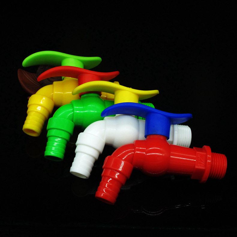 Factory Supply Wholesale Kitchen Thickened Plastic Faucet with Large Flow, Vietnam Indonesia Pvc Faucet Quick Opening