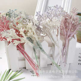 现货仿真绿植小把束假花六叉diy手工仿真植物假绿植造景家居饰品