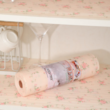 日本KOMEKI.3299.防臭垫(0.3x5米) 可裁剪橱柜垫抽屉垫 玫瑰图案