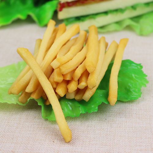 Simulation food dish decoration French fries Chicken nuggets French fries props decoration model furnishings supplies French fries