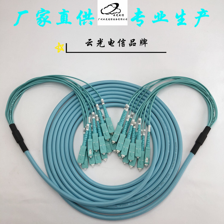 Yunguang Factory Multimode 10 Gigabit 20 m 12 Core Bundle FC ST SC LC UPC OM3 Fiber Jumper Yunguang Factory Multimode 10 Gigabit 20 m 12 Core Bundle FC ST SC LC UPC OM3 Fiber Jumper