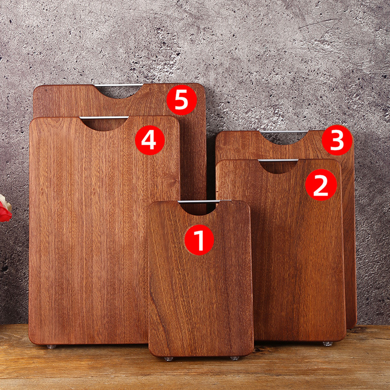 Tablero de filete Shabili madera integral tablero de madera africana tablero de corte tablero de corte tablero de corte de madera maciza tablero de escritorio