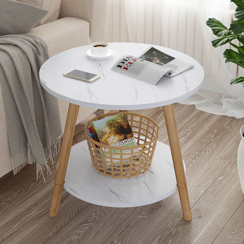 Taipei Europe Solid Wood Small Household Dining Table Tea Side Tea Table Table Modern Style Coffee Table Apartment Small Apartment Small Table