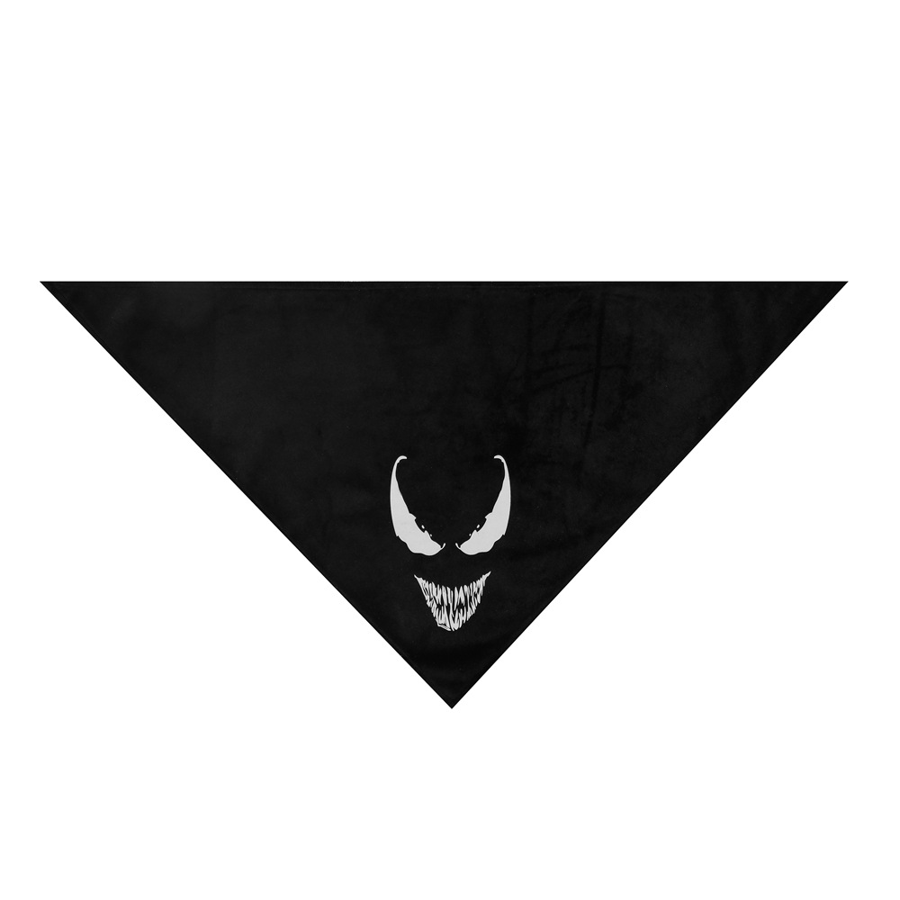 Venta caliente transfronteriza luminosa de halloween toalla triángulo para mascotas toalla de saliva para perros bufanda para mascotas festival fantasma toalla de saliva para mascotas