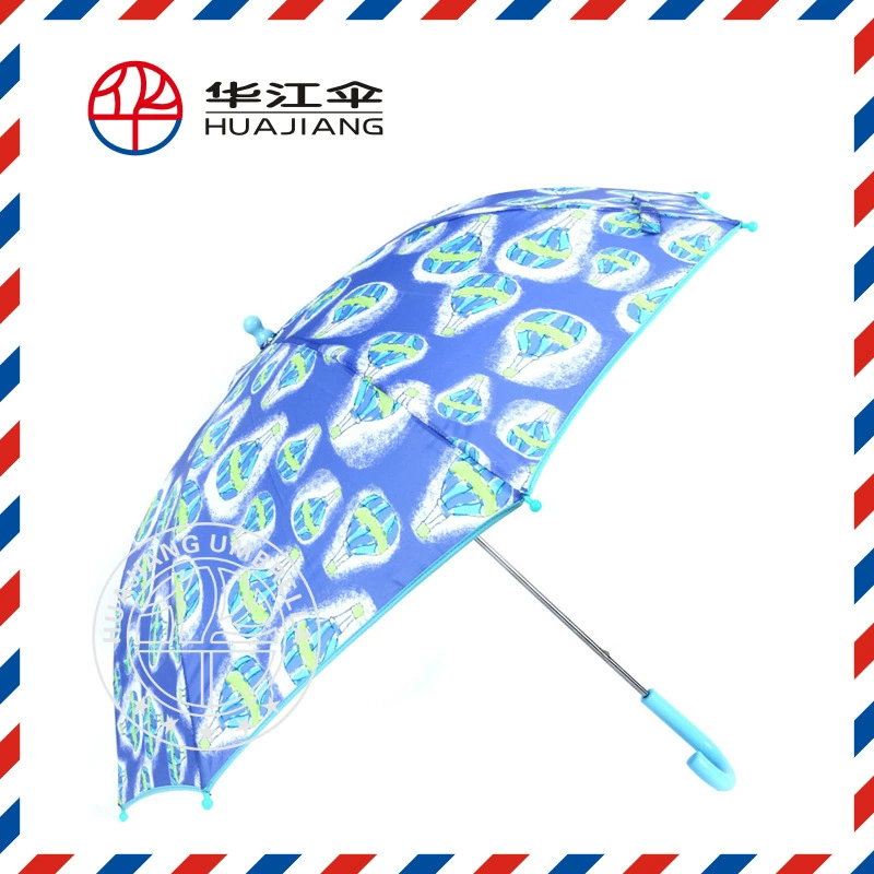 Зонт от солнца и дождя с индивидуальным логотипом, напечатанным методом термотрансферной печати, рекламный подарок, с ручным открыванием, прямой шест, для детей.
