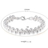 Woven copper round beads, silver silver bracelet, accessory, internet celebrity