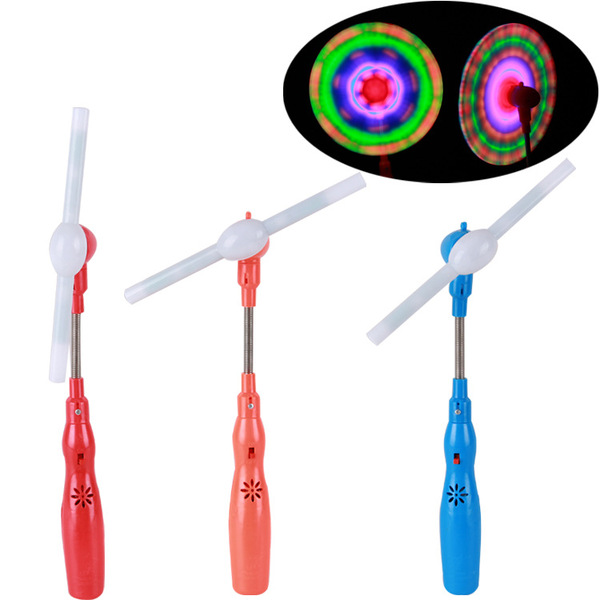 Amazon cross-border explosions spot stall square Park 3319 ordinary luminous windmill electric music stick colorful