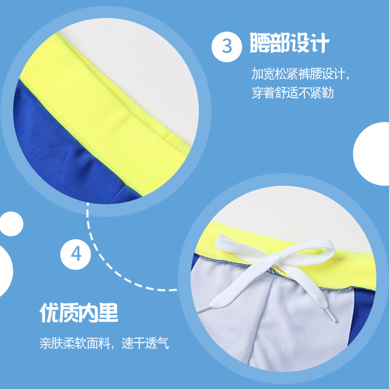 Bañadores de natación para niños moda dibujos animados impresos 15,00 kg-42,50 kg pantalones cortos de natación de poliéster para niños de secado rápido