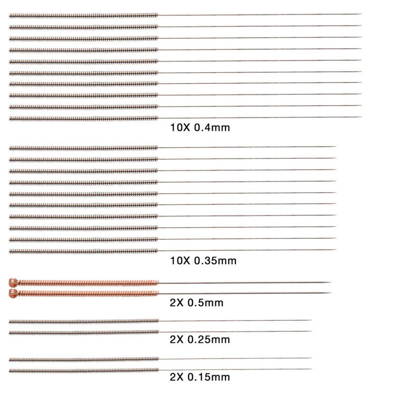 Boquilla aguja de limpieza boquilla de la impresora 3D kit de herramientas de limpieza boquilla de limpieza de perforación de acero inoxidable con pinzas
