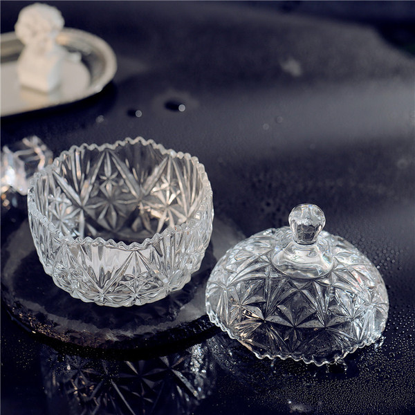 European -style glass sugar tank storage tank decorative can…