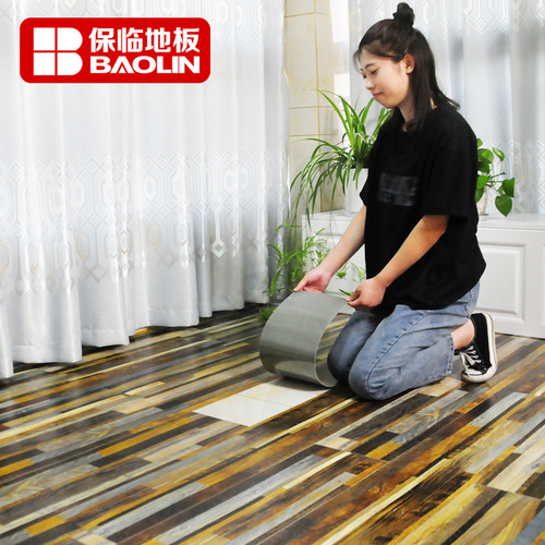 PVC Self-Adhesive Balcony Kitchen Bathroom Waterproof Self-Adhesive Floor Mat Thick Cement Floor Tile