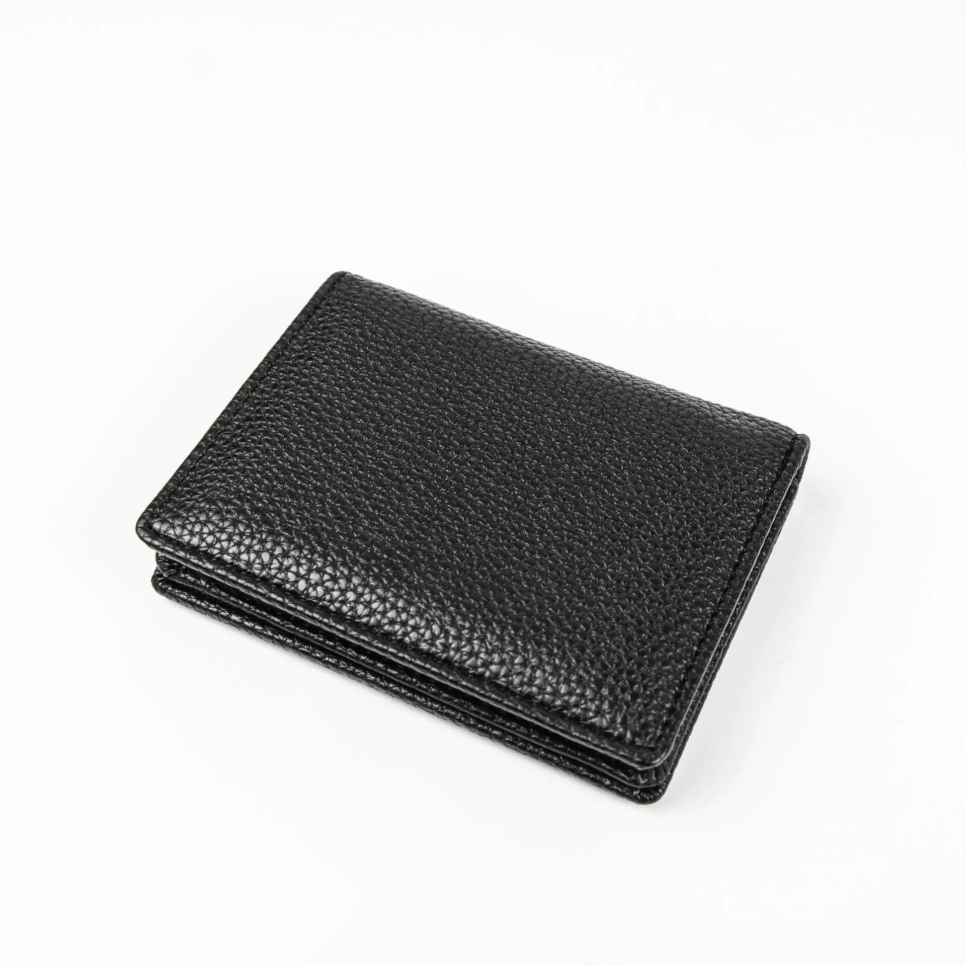 跨境外贸新款休闲商务名片包荔枝纹大容量名片夹收纳卡包迷你卡夹