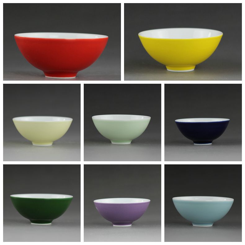 Jingdezhen 세라믹 흑백 유약 티 컵 색상 다양 한 선택 새로운 차 그릇 싱글 컵