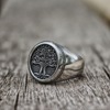 Metal classic men's ring, Scandinavian jewelry, European style