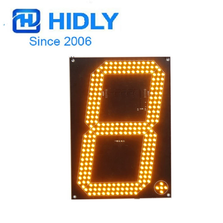 [14 дюймов желтый LED экран цены заправочная станция LED дисплей модуль]