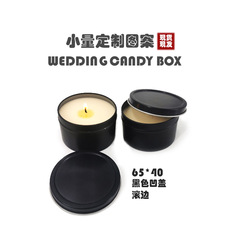 Tinplate Can Badge USB Drive Organizer with Window, Small Round Metal Box Packaging for Custom Logo, Aroma Candle Jars
